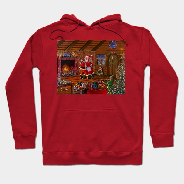 Santa and Mrs. Santa Hoodie by GOGARTYGALLERY